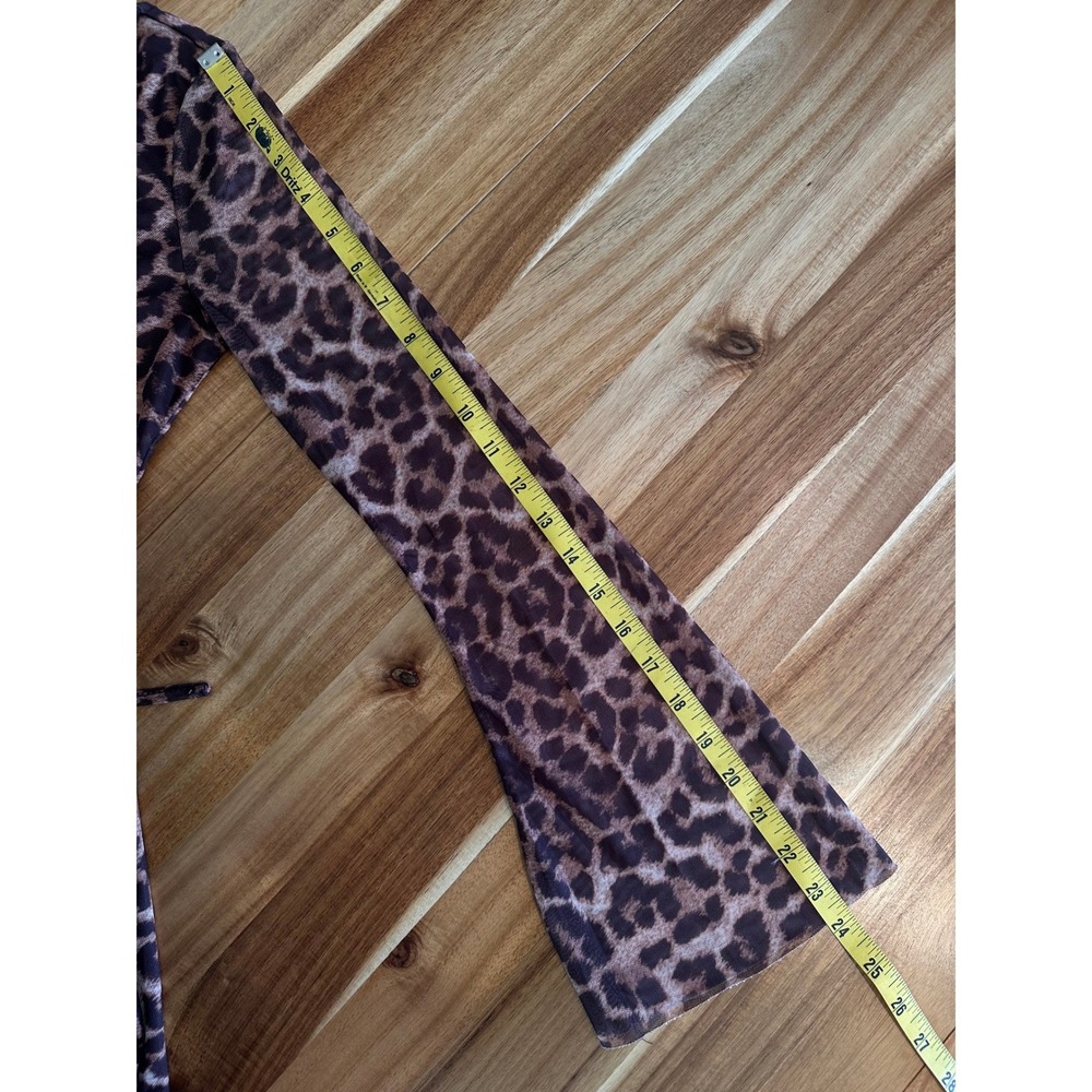 Leopard Print Mesh Mini Dress – Open Back | Size S | B-1847 - Picture 14 of 16